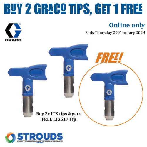 Masterful Spraying: Graco LTX Blue RAC Tips