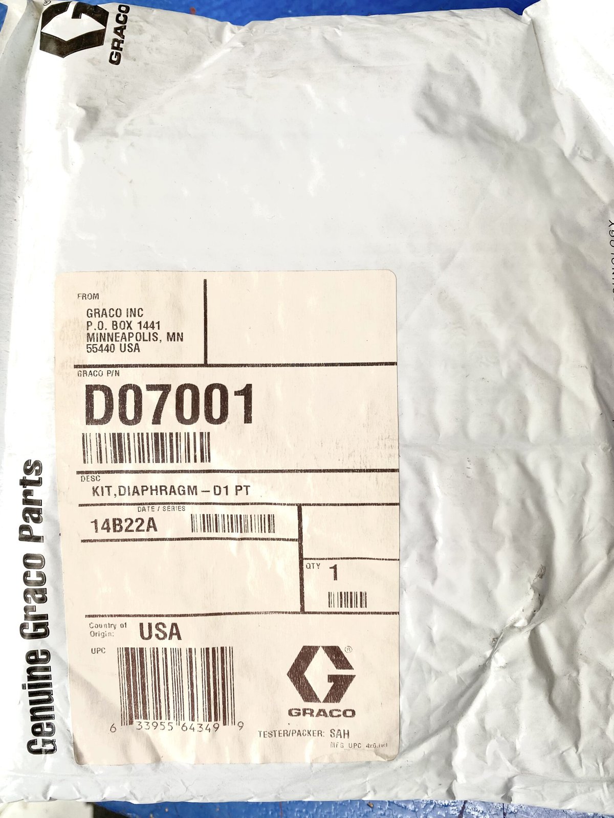 Graco Husky 1040 Diaphragms D07001 Strouds