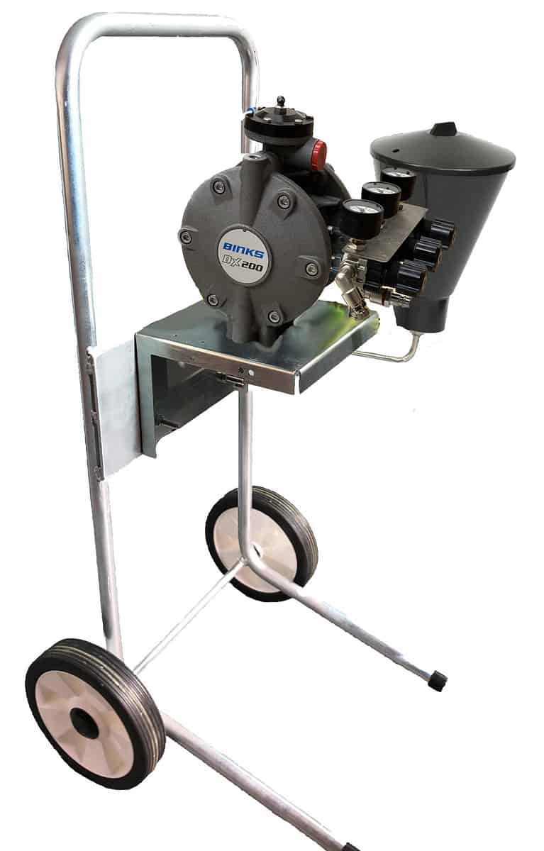 Binks DX200 Cart Mounted, Gravity Fed