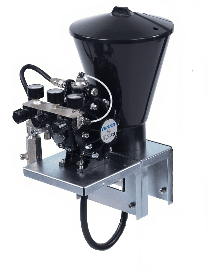 Binks DX70 Regulated Pump, Wall Mounted, Gravity Fed