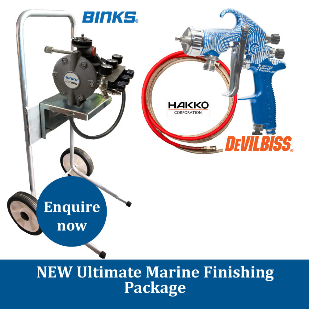 NEW Ultimate Marine Finishing Package - Binks DX200 with DeVilbiss C-Spray Gun & 10m Hakko Hose set