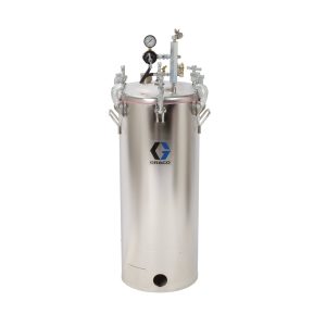 15 Gallon High Pressure (HVLP) Pot, Regulated to 100 psi, ASME Rated, 113.2 cm (44.6 in), 42 kg 92 lbs, SST